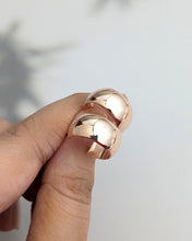 Silver rose gold plated  earrings