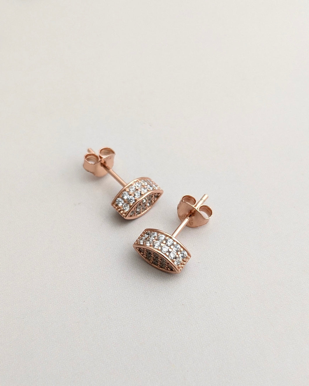 Marquis shaped stud earrings