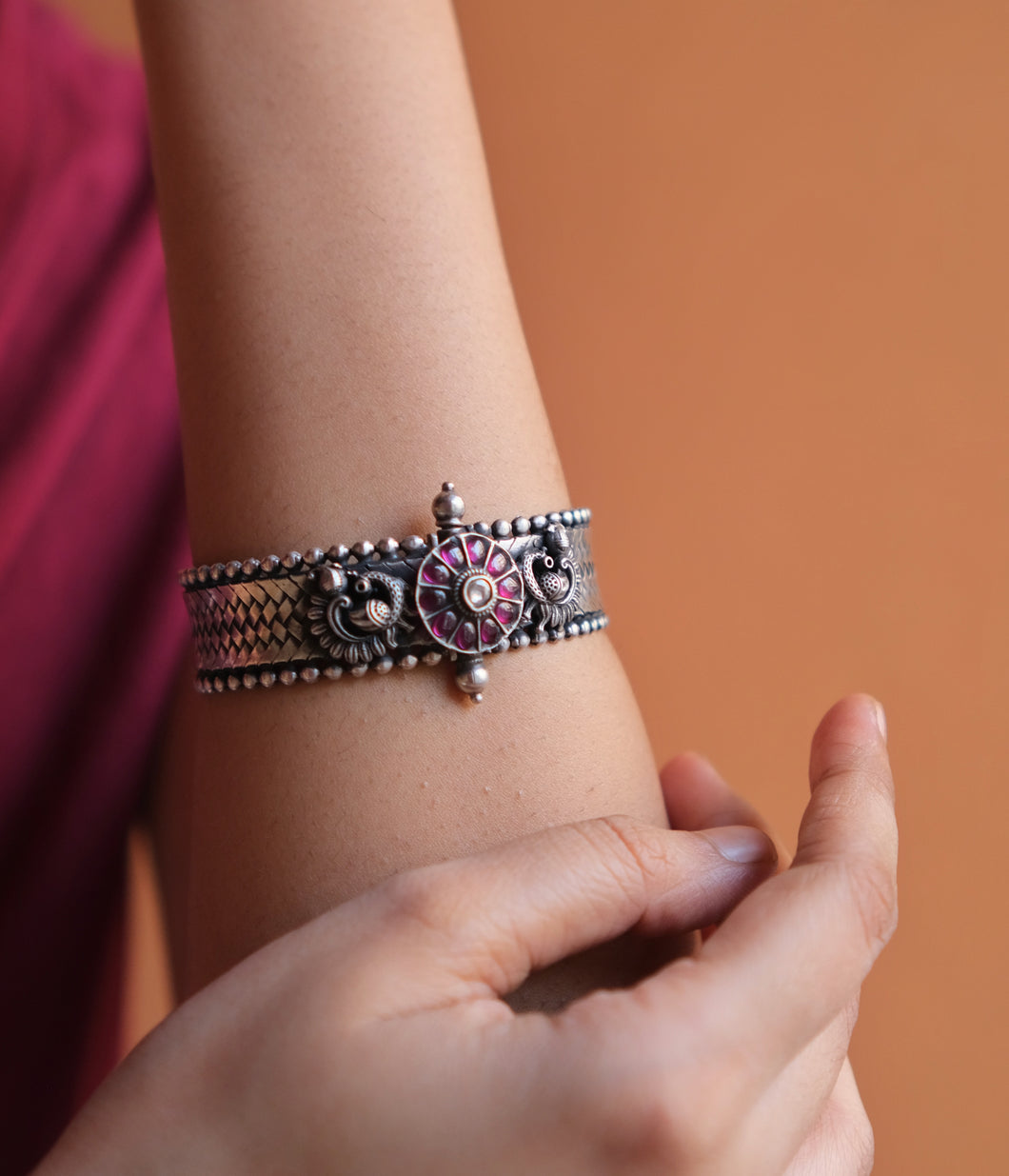 Fusion peacock bangle