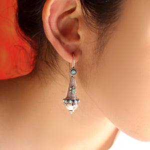 Copy of SILVER AND TURQUIOSE EARRINGS