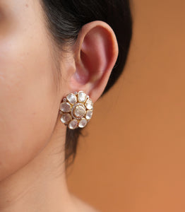 Bold moissanite  stud earrings