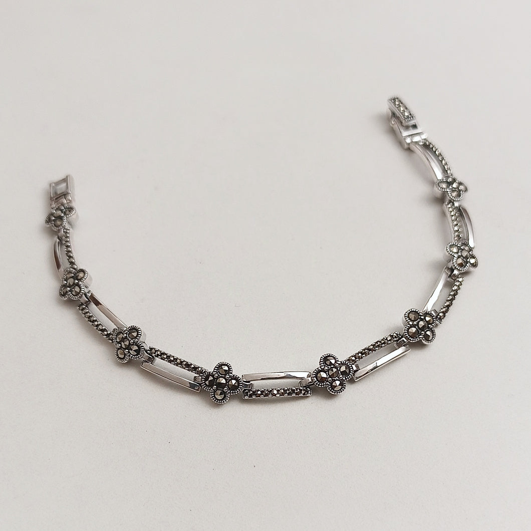 Floral  marcasite bracelet