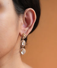 Contemporary moissanite earrings