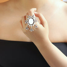 MIRROR RING WITH GHUNGHROOS