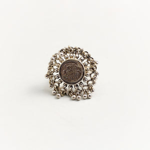 SILVER RING WITH GHUNGHROOS