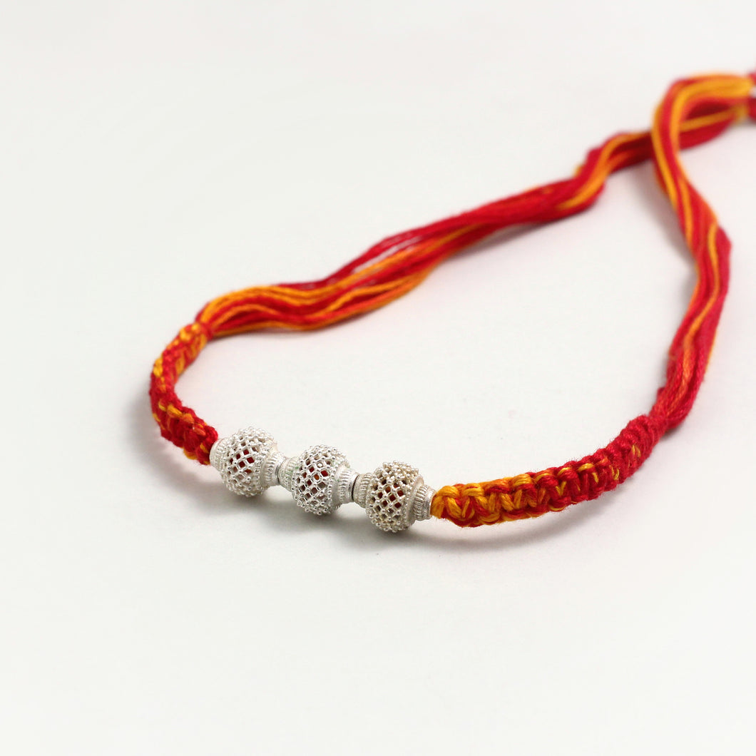 SILVER RAKHI