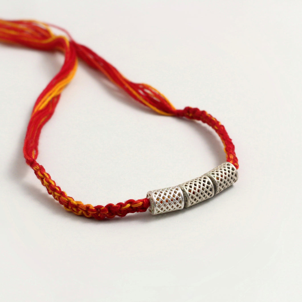 SILVER RAKHI