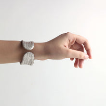BASKET WEAVE SILVER CUFF