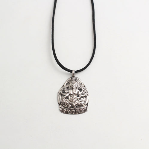 SILVER GANPATTI PENDANT