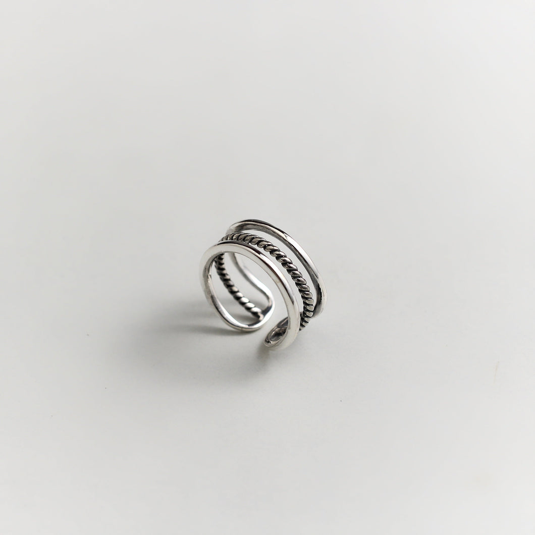 TRINITY SILVER RING