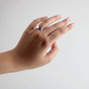 HAMMERED SILVER RING