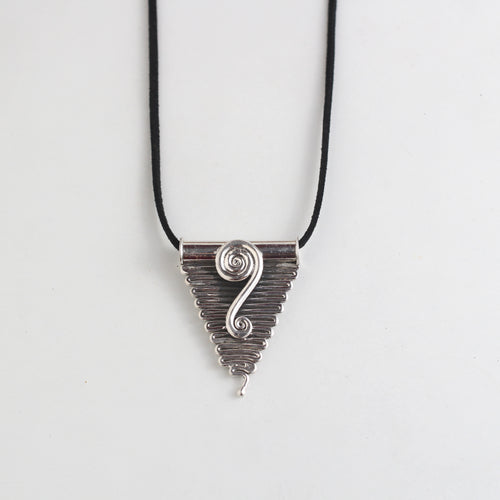 TRIANGULAR SILVER PENDANT