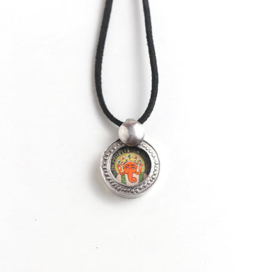 HAND PAINTED GANESHA PENDANT