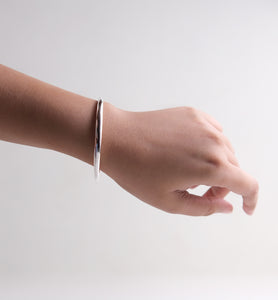 C-SHAPE SILVER CUFF