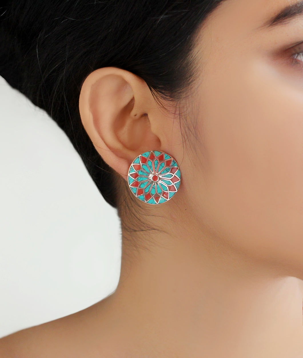 SILVER INLAY STUDS