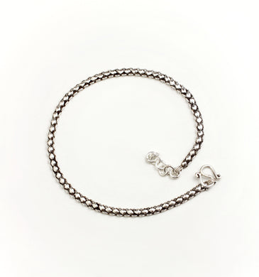 GEOMETRIC SILVER ANKLET