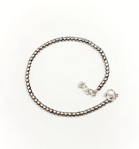 GEOMETRIC SILVER ANKLET
