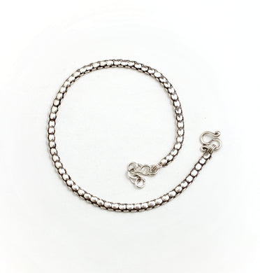 GEOMETRIC SILVER ANKLET