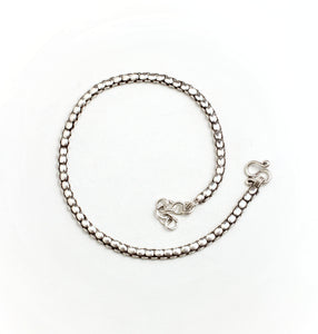 GEOMETRIC SILVER ANKLET