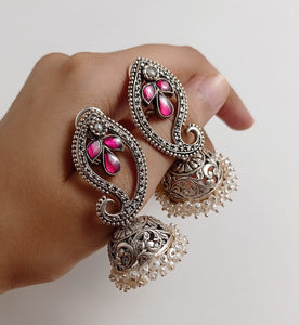 PAISLEY KUNDAN JHUMKIS