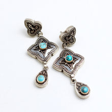 SILVER AND TURQUIOSE EARRINGS