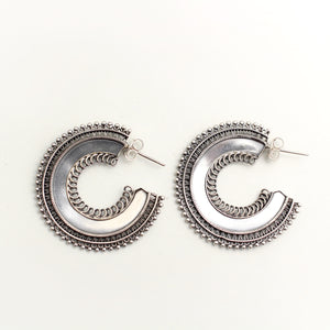 SILVER HOOPS
