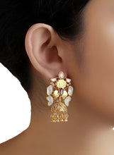 RED AND PINK KUNDAN JHUMKIS
