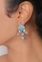 Blue Zircon Earrings