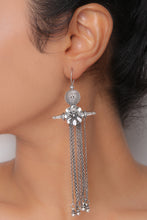 Long Kundan Chain Earrings