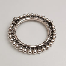 Silver ball kada bracelet