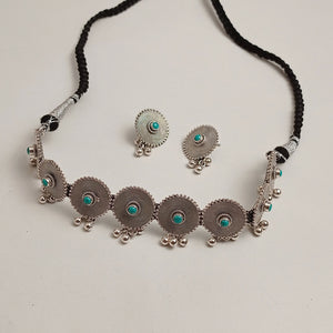 SILVER DISC CHOKER