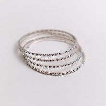 GEOMETRIC DESIGN SILVER BANGLE