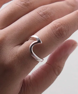 WAVE SILVER RING