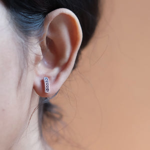 VERTICAL MARCASITE  STUDS