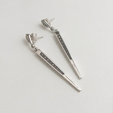SILVER MARCASITE EARRINGS