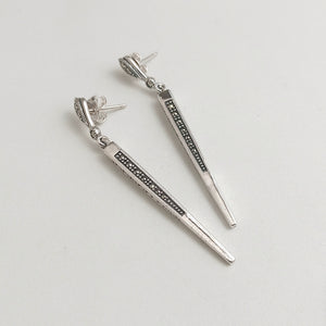 SILVER MARCASITE EARRINGS