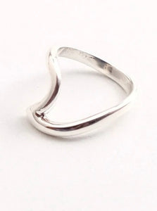 WAVE SILVER RING