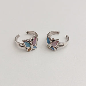 BUTTERFLY SILVER TOE RING