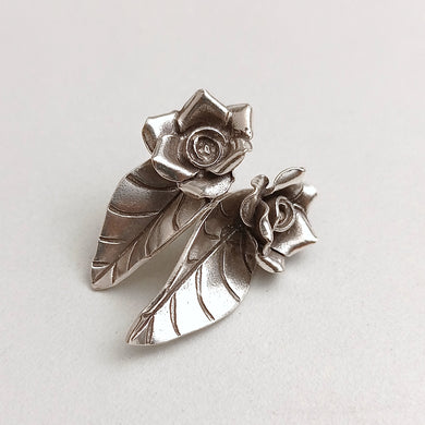 FLORAL SILVER EARRINGS