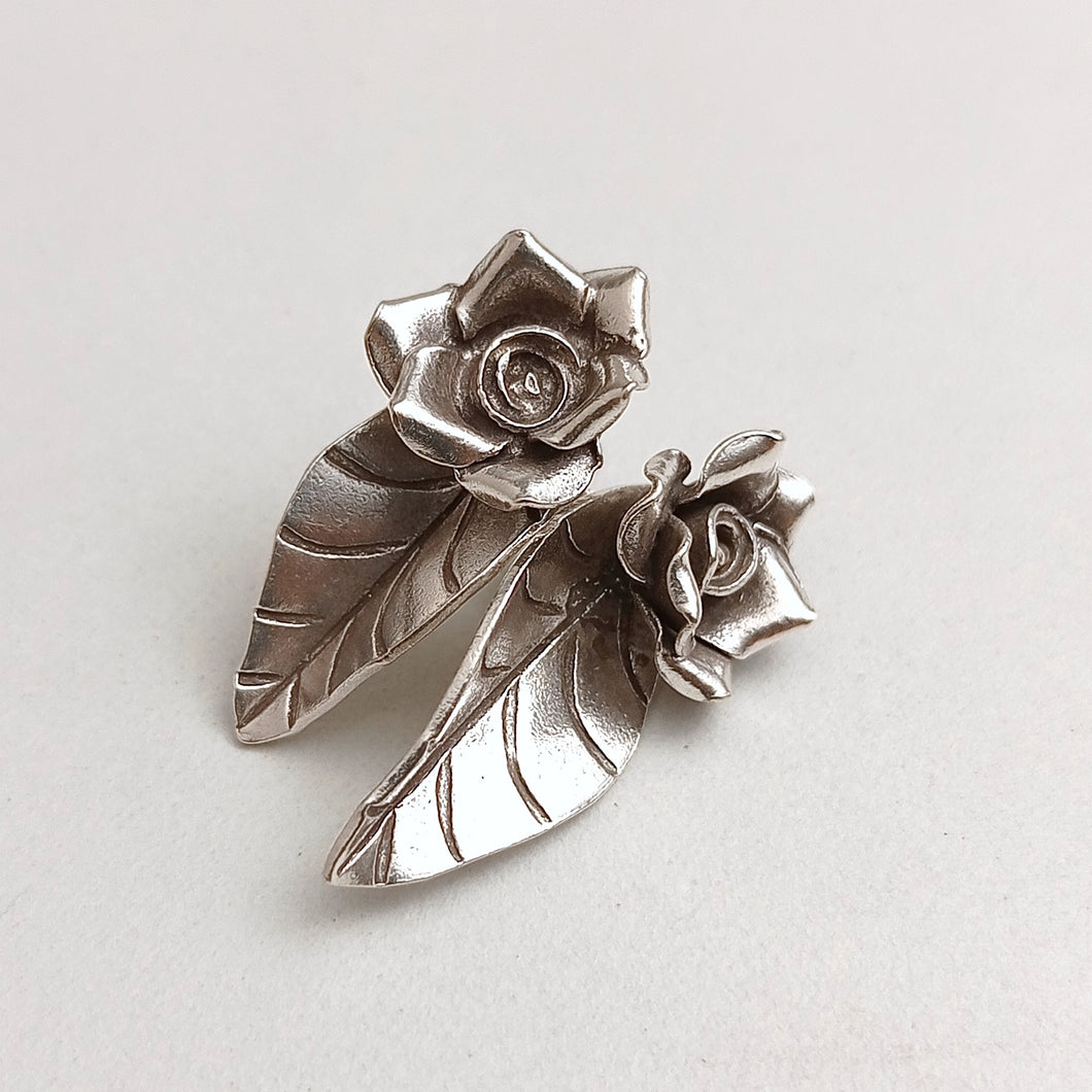FLORAL SILVER EARRINGS