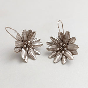 FLORAL SILVER EARRINGS