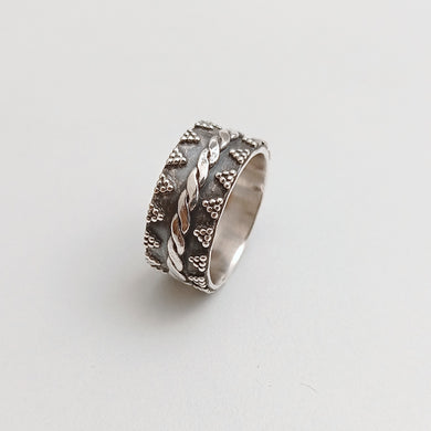 FINE BRAIDED AND RAWA RING