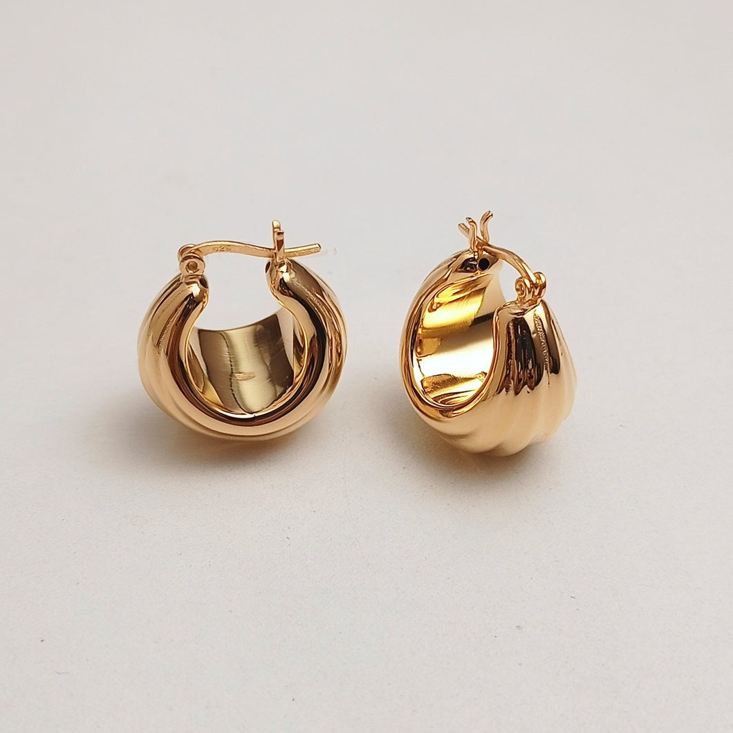 GOLD PLATED THICK BALI