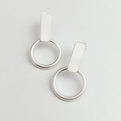 STICK AND CIRCLE EARRINGS