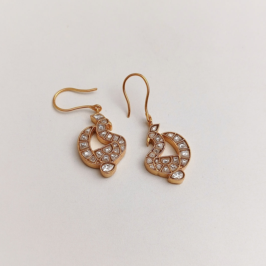 KUNDAN PEACOCK EARRINGS