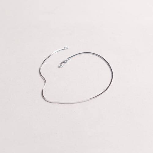 BOX SHAPED SILVER ANKLET