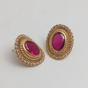 RED AND GOLD STUDS