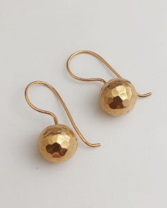 SILVER GOLD PLATED HAMMER EARRINGS